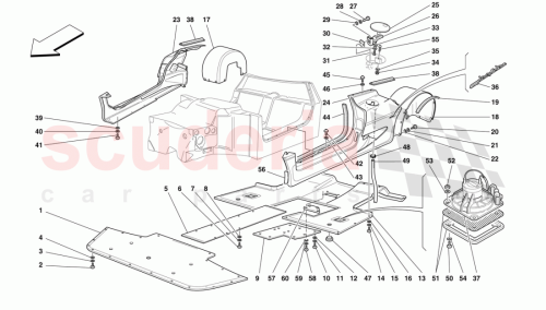 Part Diagram for Ferrari 64137800