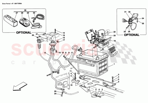 Part Diagram for Ferrari 67119200