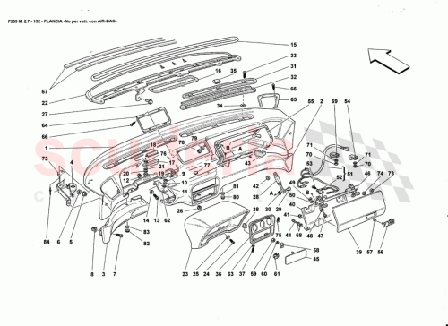 Part Diagram for Ferrari 64515500