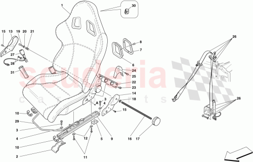 Part Diagram for Ferrari 65629100