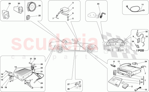 Part Diagram for Ferrari 222676