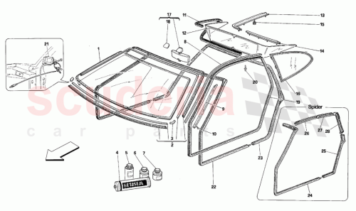 Part Diagram for Ferrari 63633500