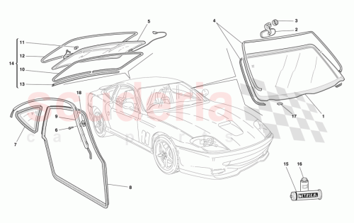 Part Diagram for Ferrari 62876100