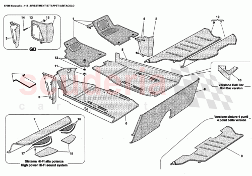 Part Diagram for Ferrari 15690770