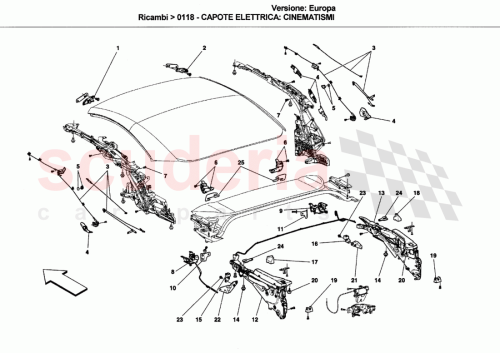 Part Diagram for Ferrari 80414300