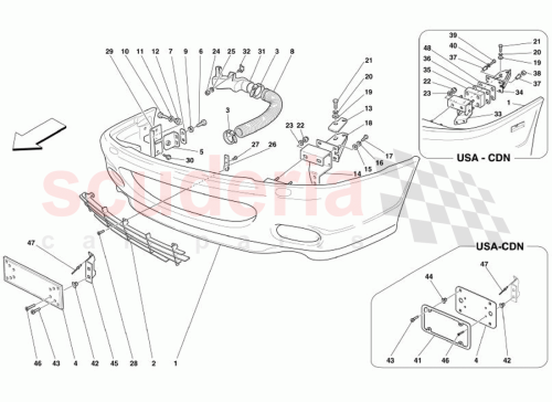 Part Diagram for Ferrari 65228700