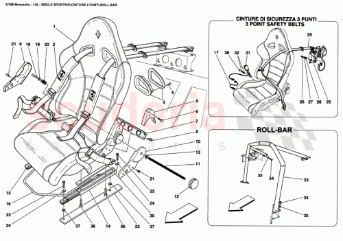 Part Diagram for Ferrari 66387100