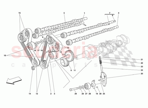 Part Diagram for Ferrari 121558