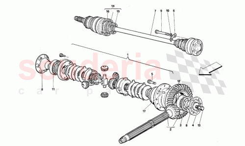 Part Diagram for Ferrari 155099