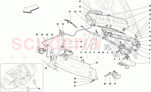 Part Diagram for Ferrari 65358700