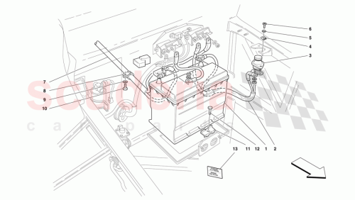 Part Diagram for Ferrari 190252