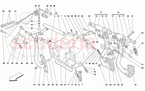 Part Diagram for Ferrari 152310