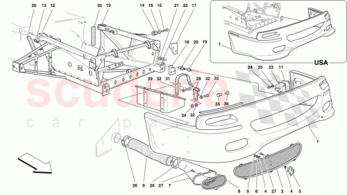 Part Diagram for Ferrari 64132500