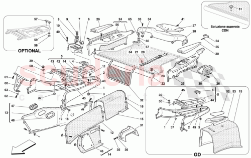 Part Diagram for Ferrari 65643100