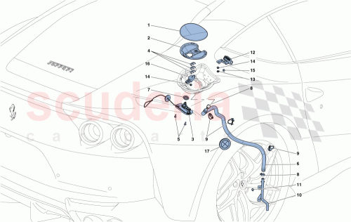 Part Diagram for Ferrari 89180500