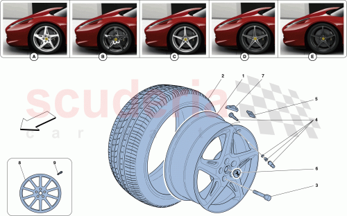 Part Diagram for Ferrari 255225