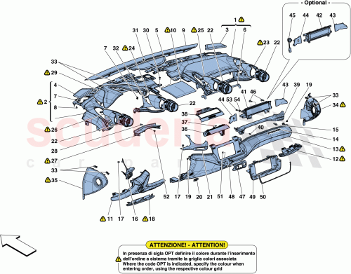 Part Diagram for Ferrari 88409500