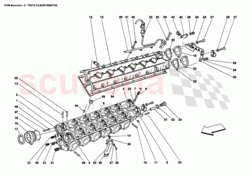 Part Diagram for Ferrari 180481