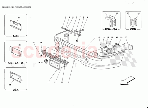 Part Diagram for Ferrari 65127500