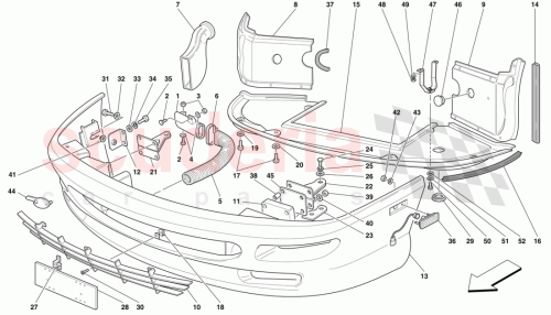 Part Diagram for Ferrari 62773700