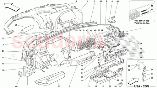Part Diagram for Ferrari 63204600