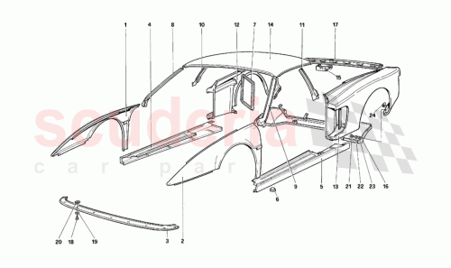 Part Diagram for Ferrari 64675900