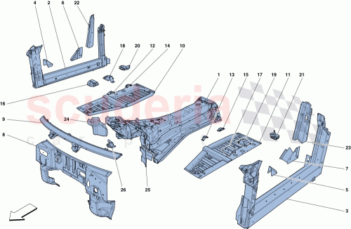Part Diagram for Ferrari 327690