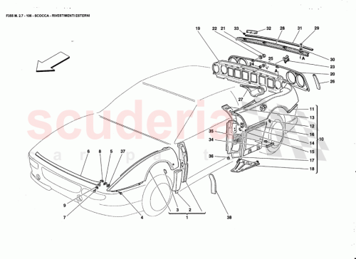 Part Diagram for Ferrari 70000855