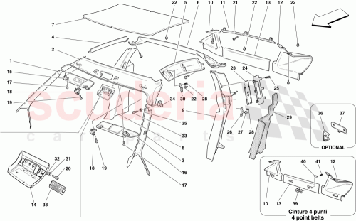 Part Diagram for Ferrari 65391100