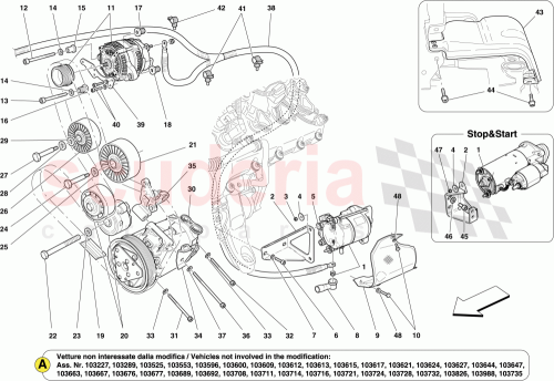 Part Diagram for Ferrari 246208