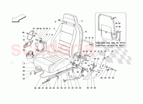 Part Diagram for Ferrari 63592800