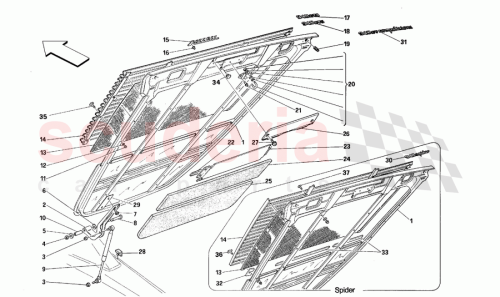 Part Diagram for Ferrari 64318700