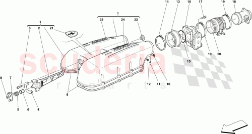Part Diagram for Ferrari 231406