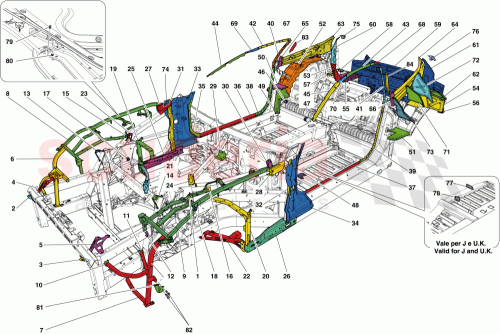 Part Diagram for Ferrari 83342500
