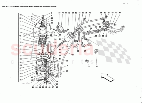 Part Diagram for Ferrari 160675