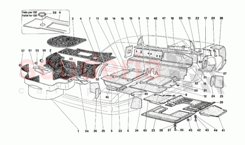 Part Diagram for Ferrari 60055001