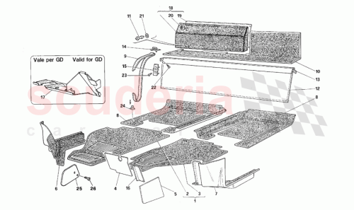 Part Diagram for Ferrari 1000844