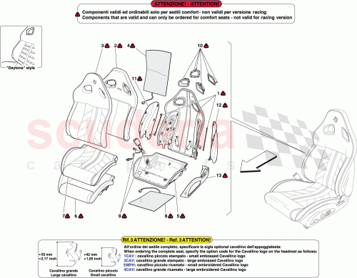 Part Diagram for Ferrari 66220300