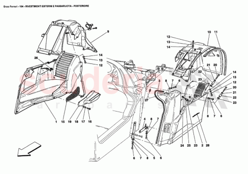 Part Diagram for Ferrari 66531700