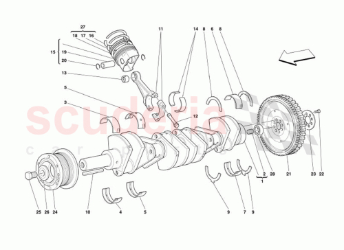 Part Diagram for Ferrari 180446