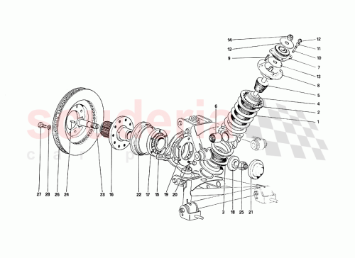 Part Diagram for Ferrari 125724