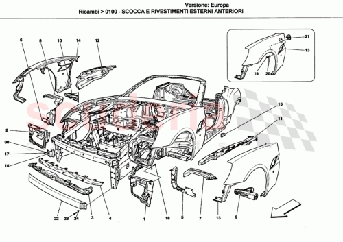 Part Diagram for Ferrari 80845911