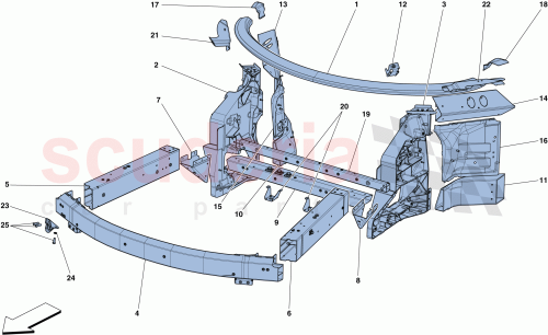 Part Diagram for Ferrari 311881