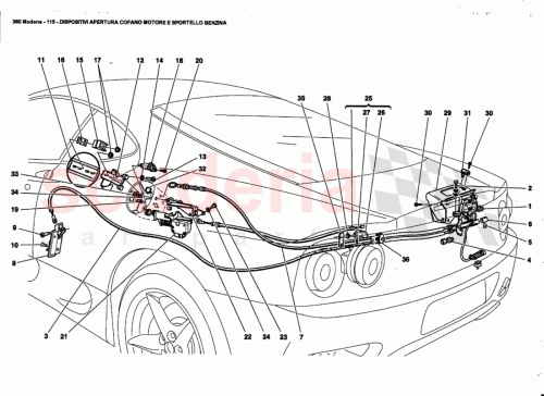 Part Diagram for Ferrari 65849900