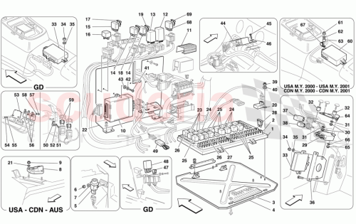 Part Diagram for Ferrari 980138147