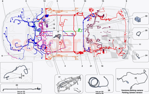 Part Diagram for Ferrari 301543