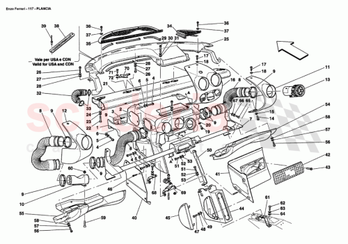 Part Diagram for Ferrari 66122200