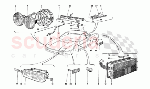 Part Diagram for Ferrari 61610600