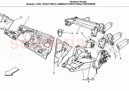 Part Diagram for Ferrari 16288524