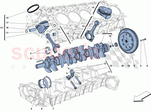 Part Diagram for Ferrari 304682
